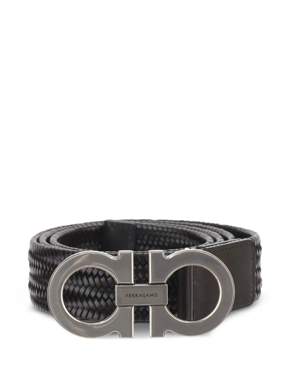 Ferragamo 간치니 우븐 벨트 | 블랙 | Image 1