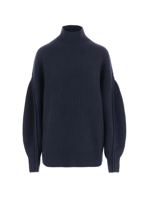 Carven ribbed-knit high-neck sweater