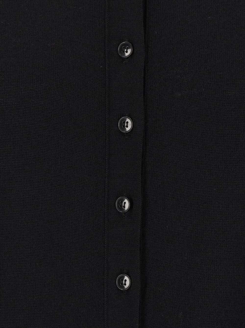 Barena Button-up trui met hoge hals Zwart