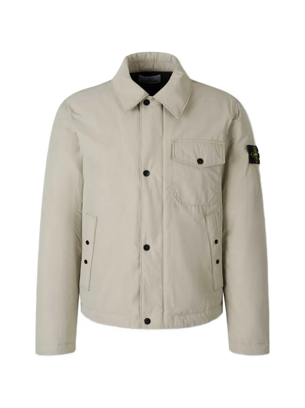 Stone Island 4100022 micro reps down coach jacket with anti-drop - Nude