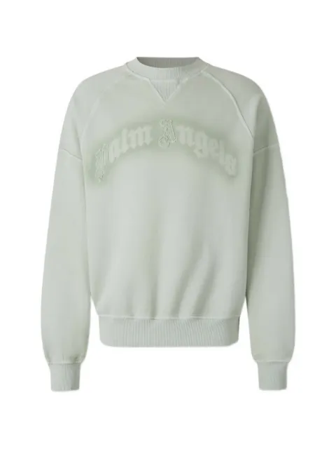 Palm Angels logo-embroidered raglan-sleeve sweater