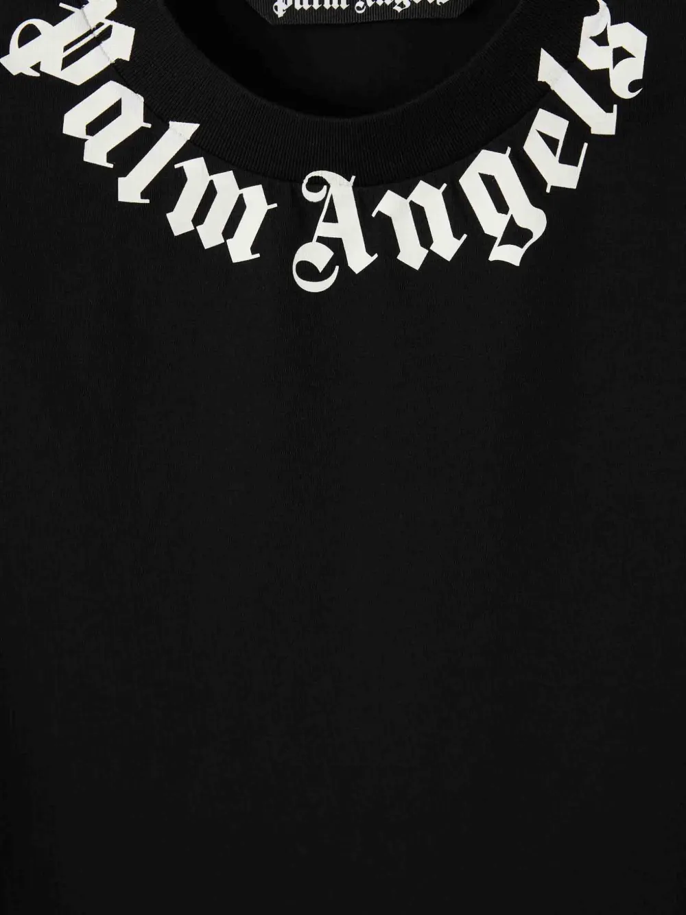 Palm Angels T-shirt met logoprint Zwart