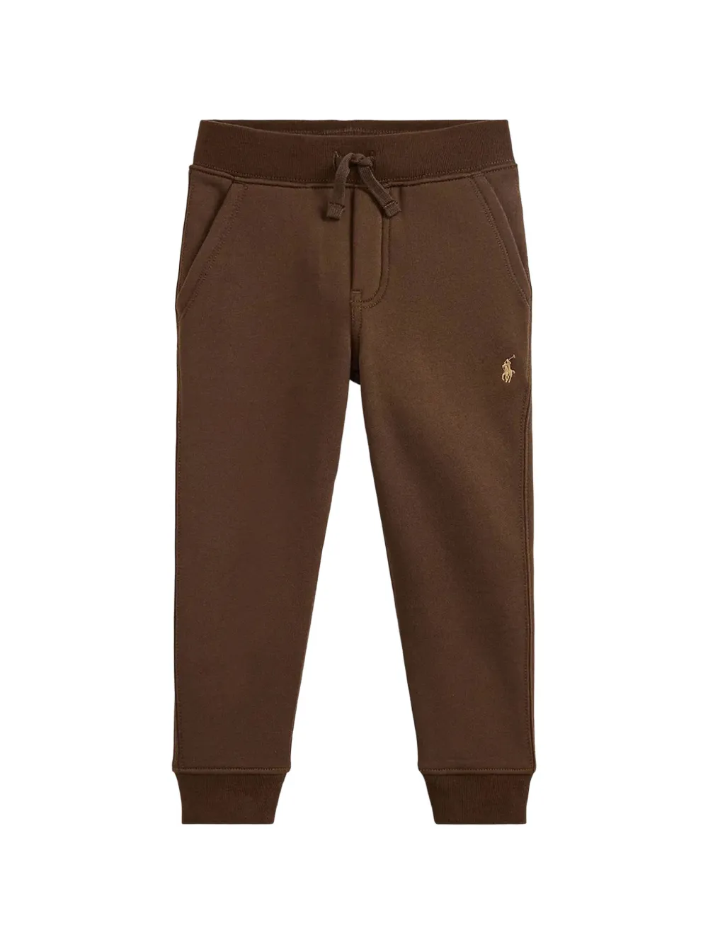 POLO RALPH LAUREN KIDS fleece jogging bottoms - Marrone