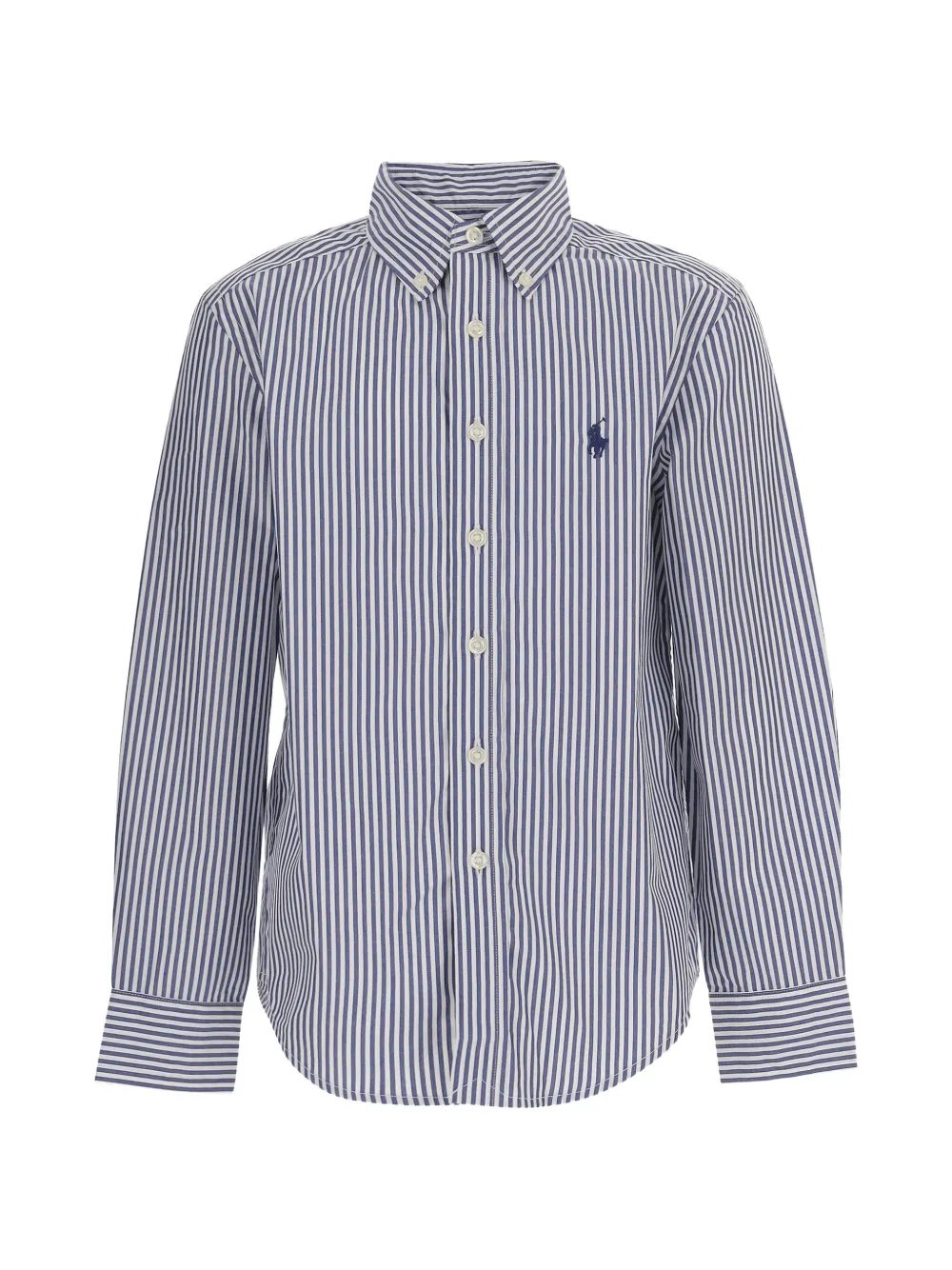 POLO RALPH LAUREN KIDS striped button-down shirt - Blau