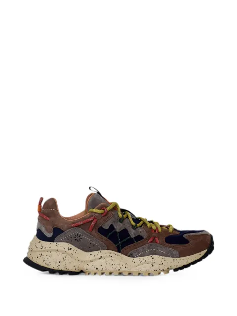 FLOWER MOUNTAIN Yamabushi suede-panelled sneakers