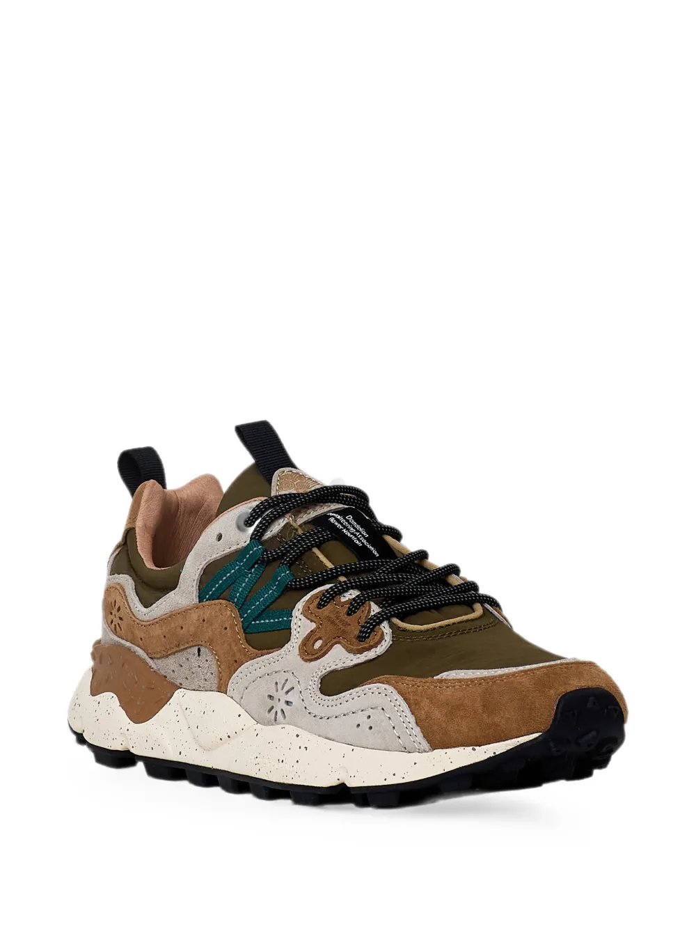FLOWER MOUNTAIN Yamano 3 panelled sneakers Bruin
