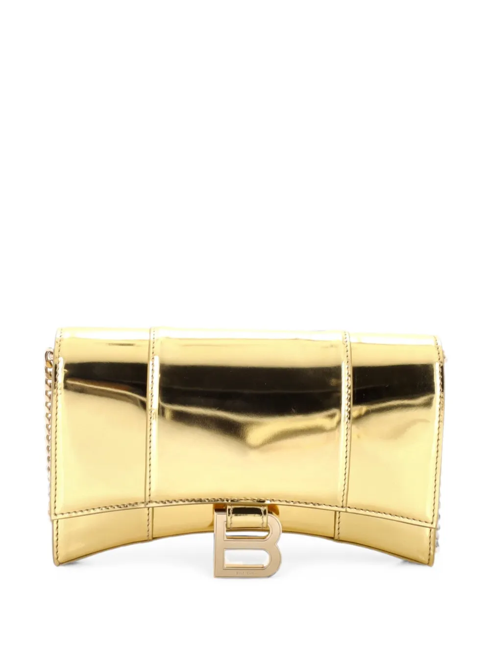 Balenciaga Pre-Owned Hourglass Chain Wallet Leather crossbody bag - Gold