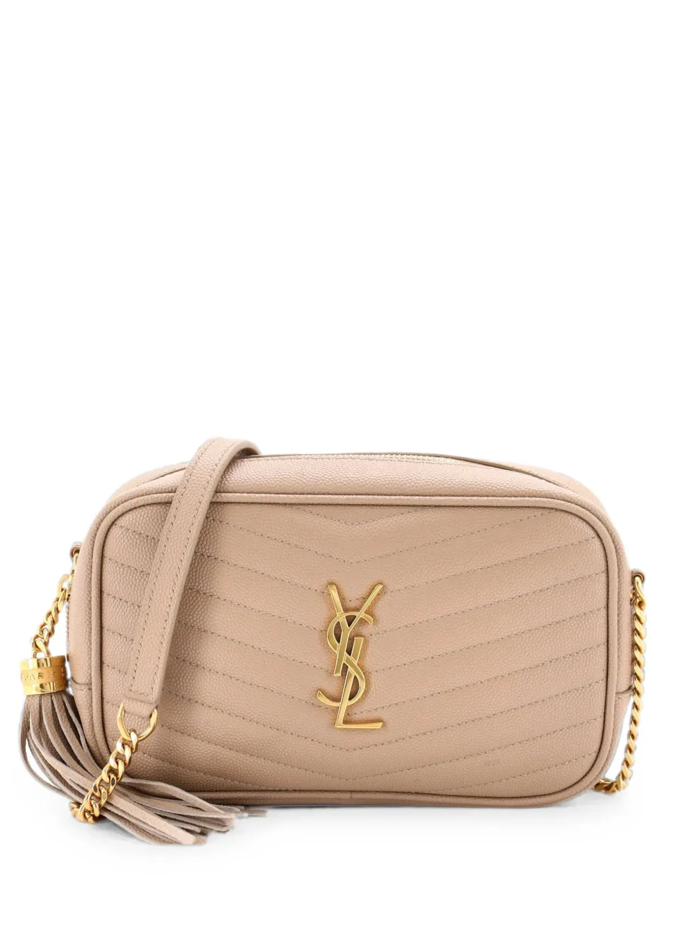 Saint Laurent Pre-Owned Lou Camera Bag Matelasse Chevron Leather Mini crossbody bag - Toni neutri