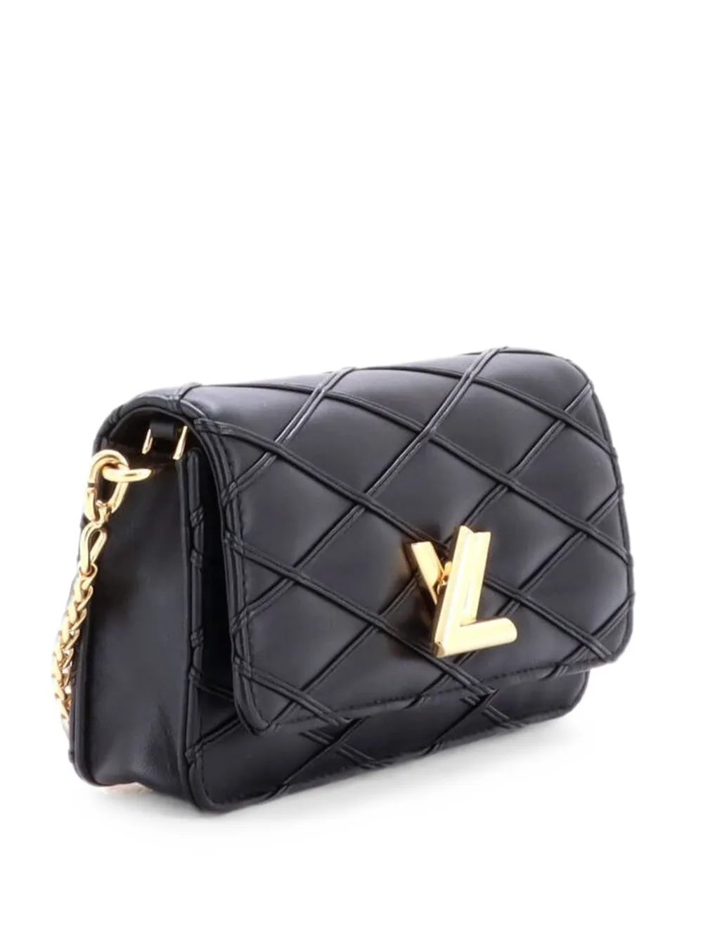 Louis Vuitton Pre-Owned GO-14 Wallet On Chain Malletage Leather shoulder bag - Schwarz
