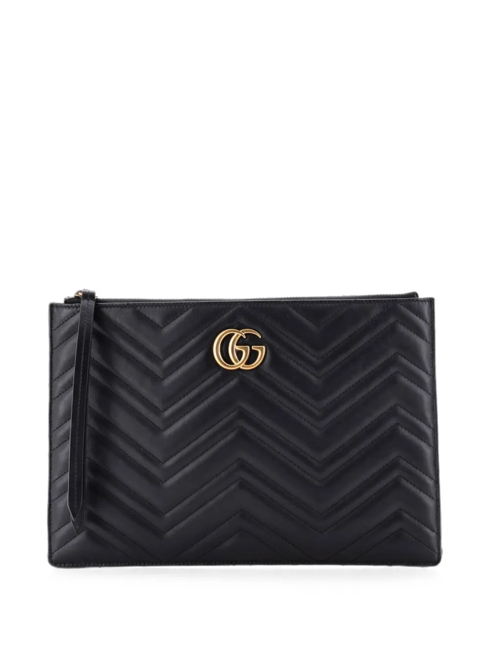 Gucci Pre-Owned GG Marmont Matelasse Leather pouch - Schwarz