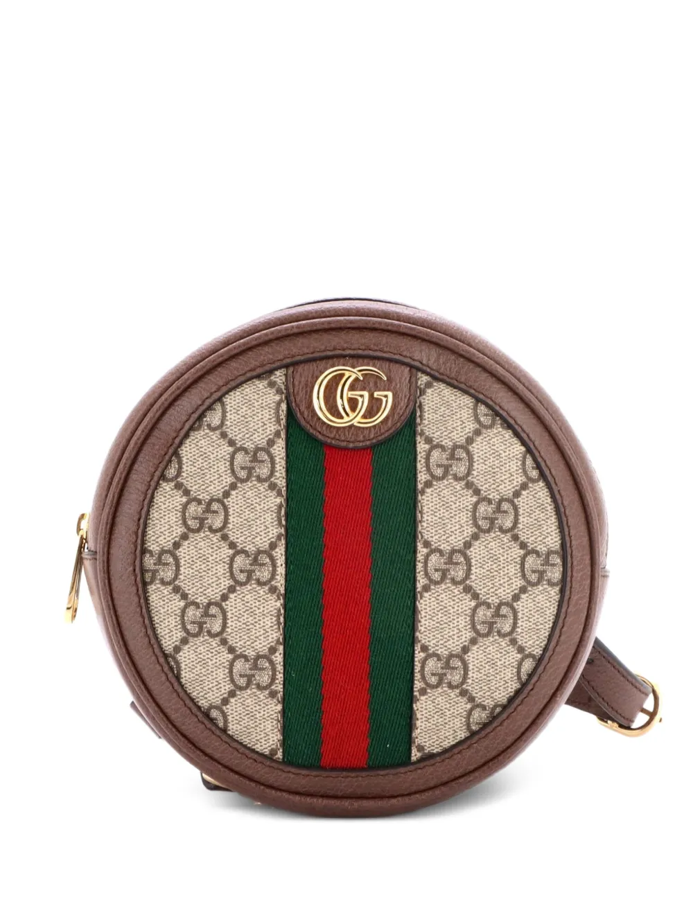 Gucci Pre-Owned Ophidia Round GG Coated Canvas Mini backpack - Marrone