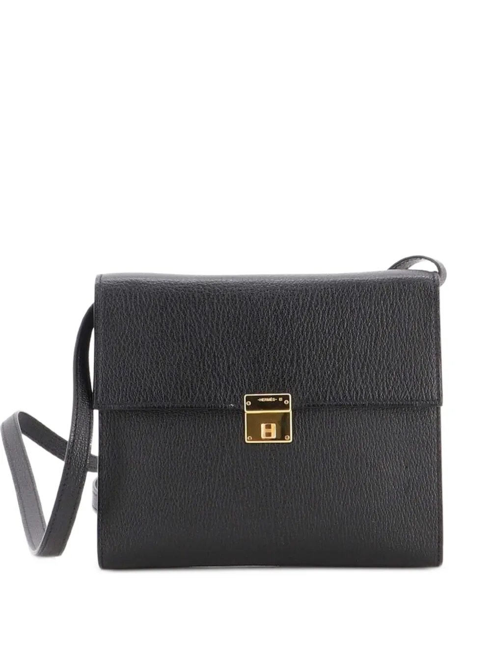 Hermès Pre-Owned Clic Wallet on Strap Chevre Mysore 16 shoulder bag - Schwarz