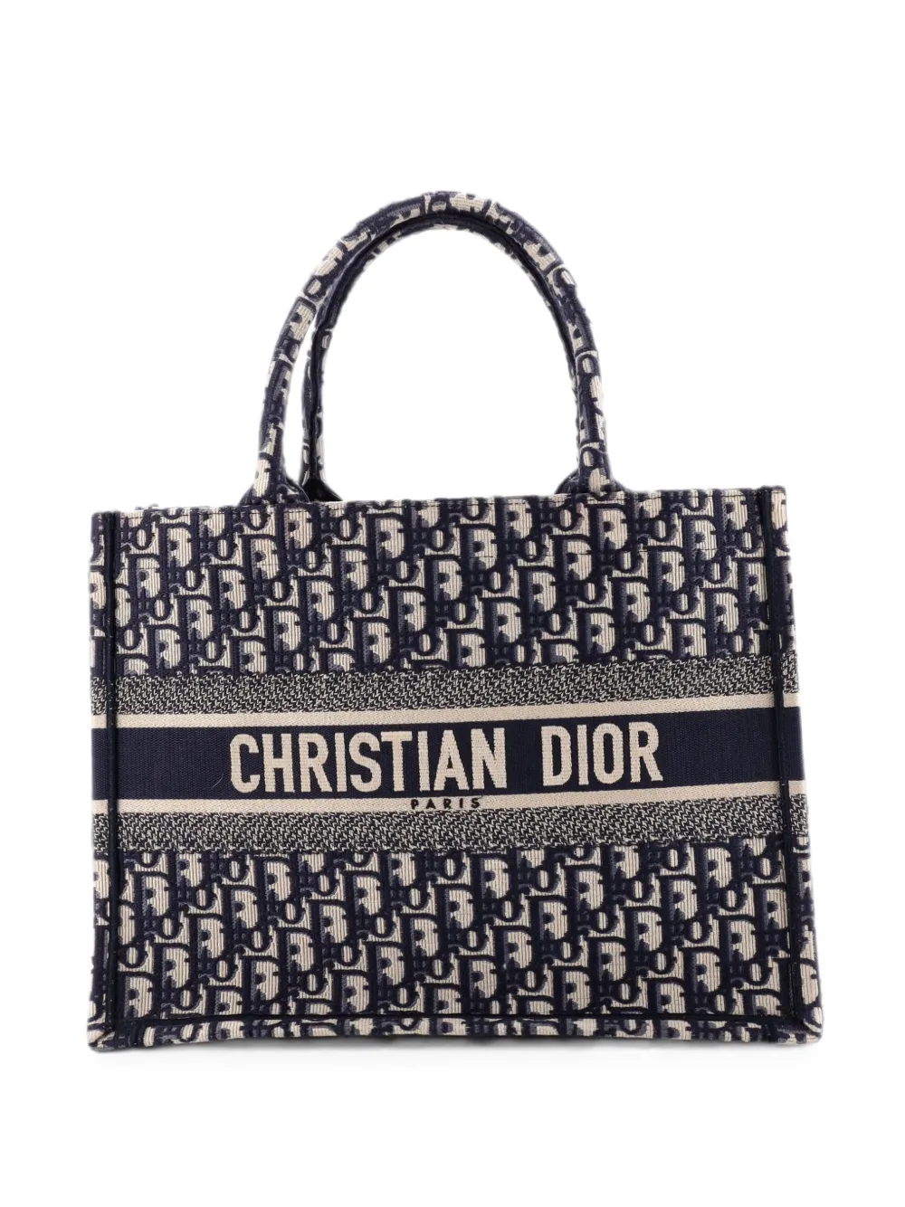 Christian Dior Pre-Owned Book Oblique Canvas Medium tote bag - Blu