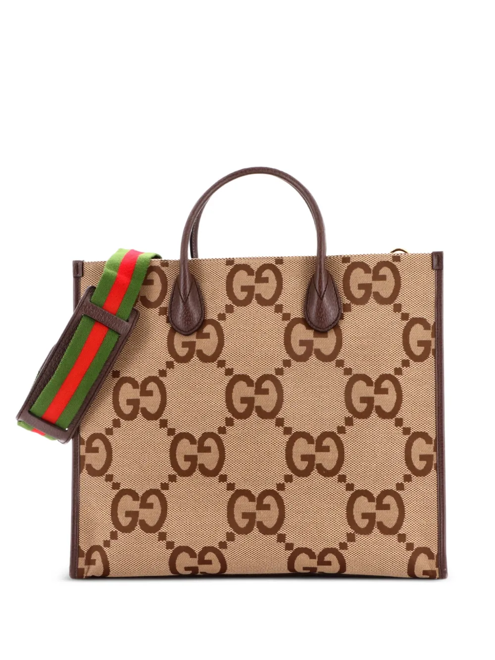 Gucci Pre-Owned Convertible Jumbo GG Canvas Large tote bag - Marrone