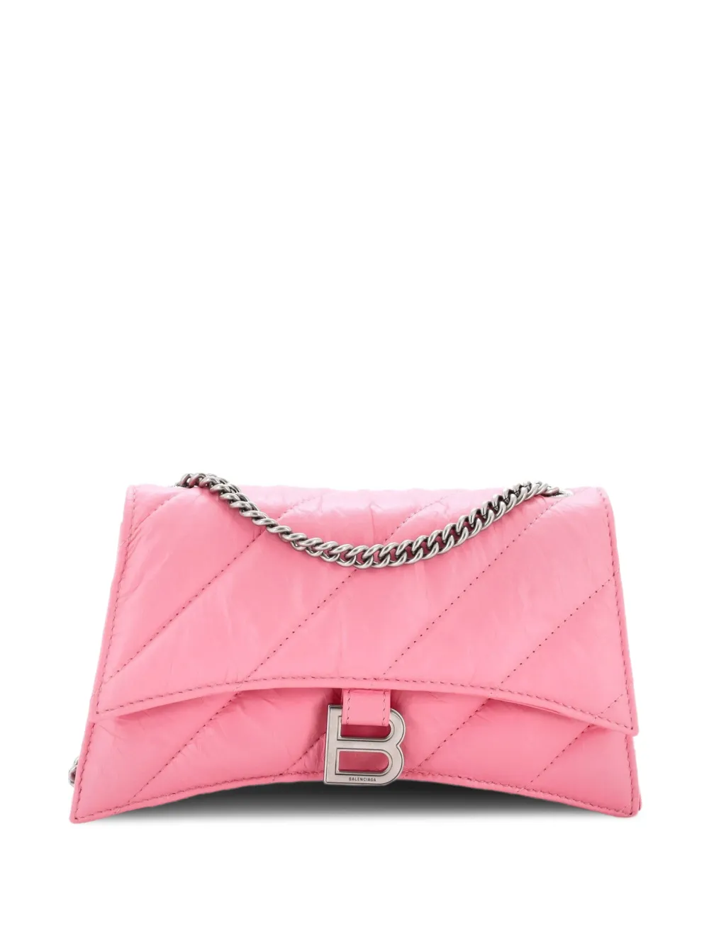 Balenciaga Pre-Owned Crush Chain Flap Bag Quilted Crushed Calfskin Small shoulder bag - Rosa