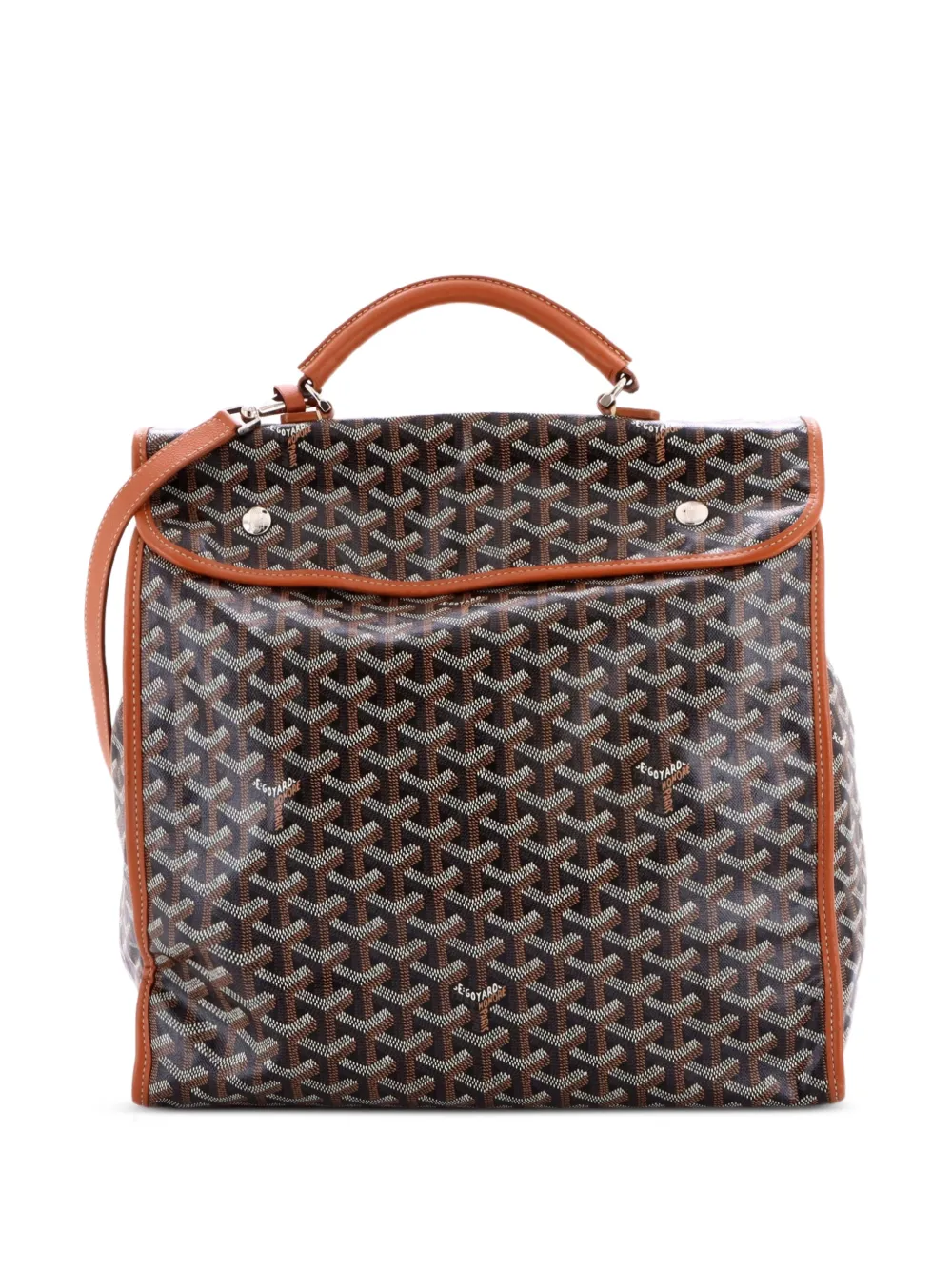 Goyard Pre-Owned Saint Leger Briefcase Coated Canvas backpack - Marrone