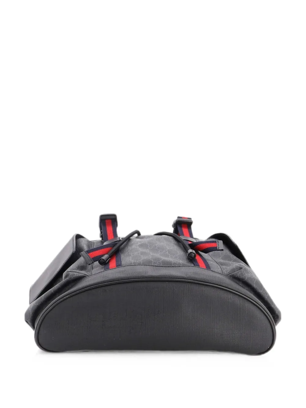 Gucci Pre-Owned Double Pocket Buckle GG Coated Canvas Large backpack - Schwarz