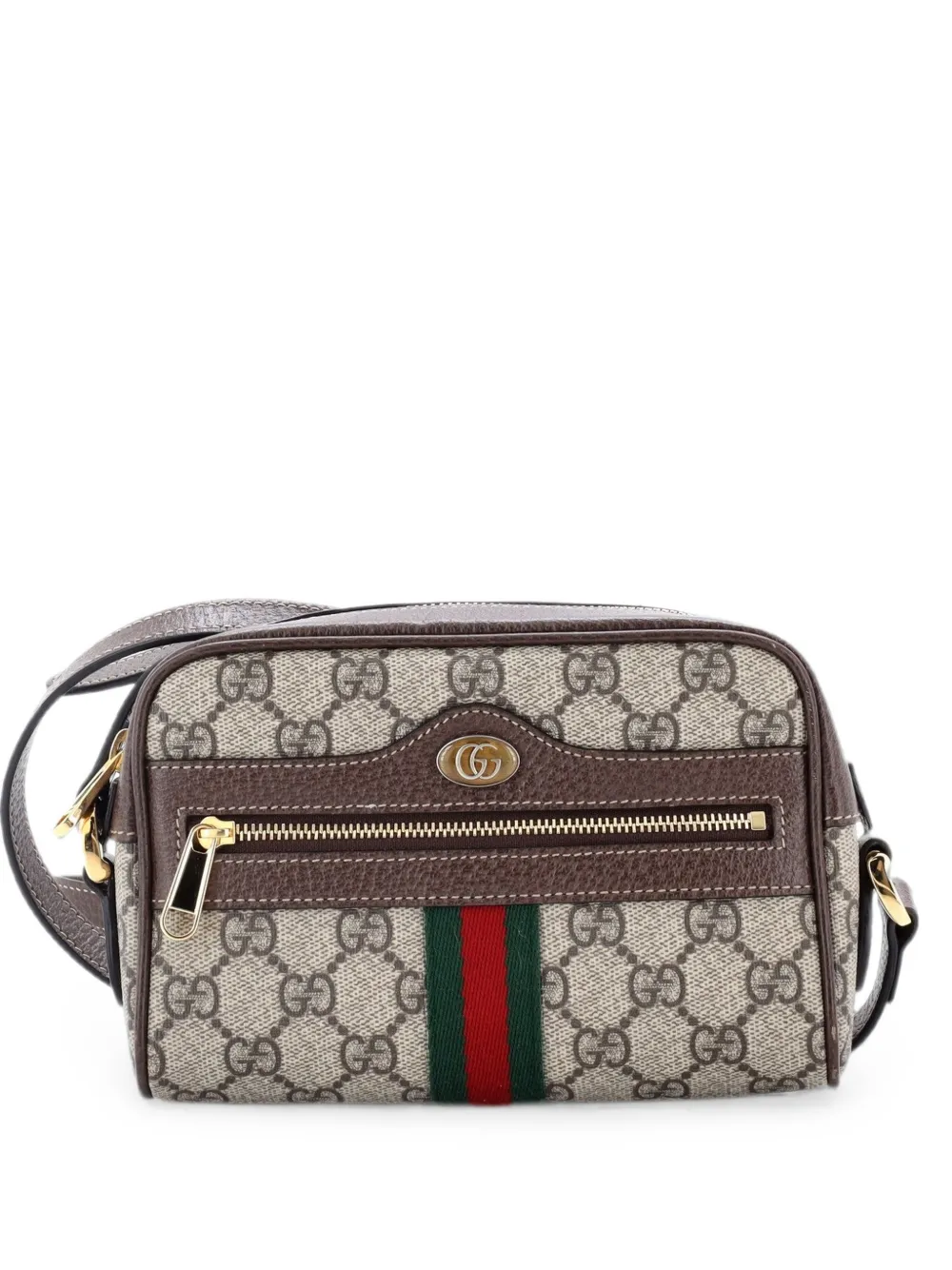 Gucci Pre-Owned Ophidia Shoulder Bag GG Coated Canvas Mini crossbody bag - Marrone