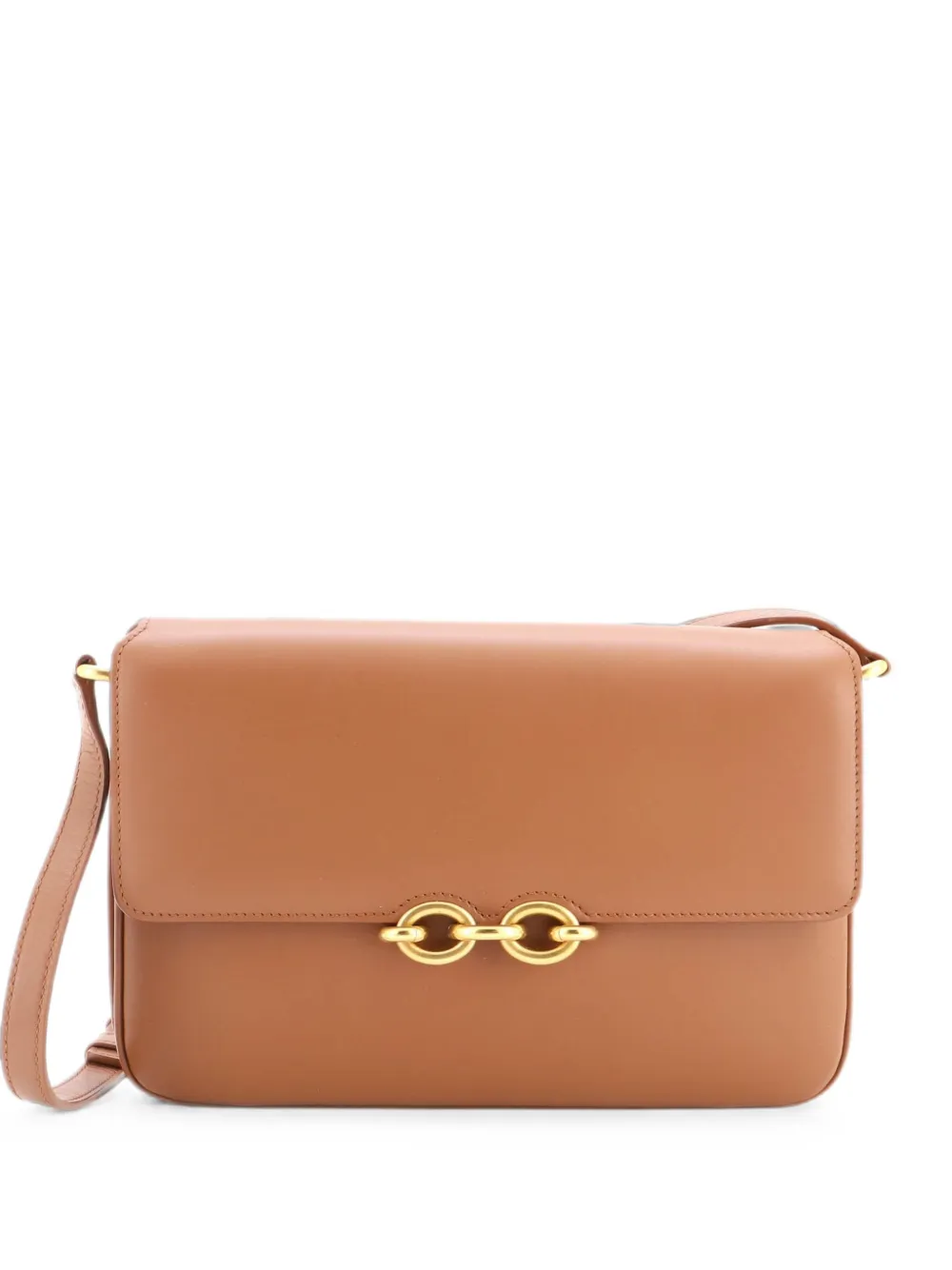 Saint Laurent Pre-Owned Le Maillon Shoulder Bag Leather Medium crossbody bag - Marrone