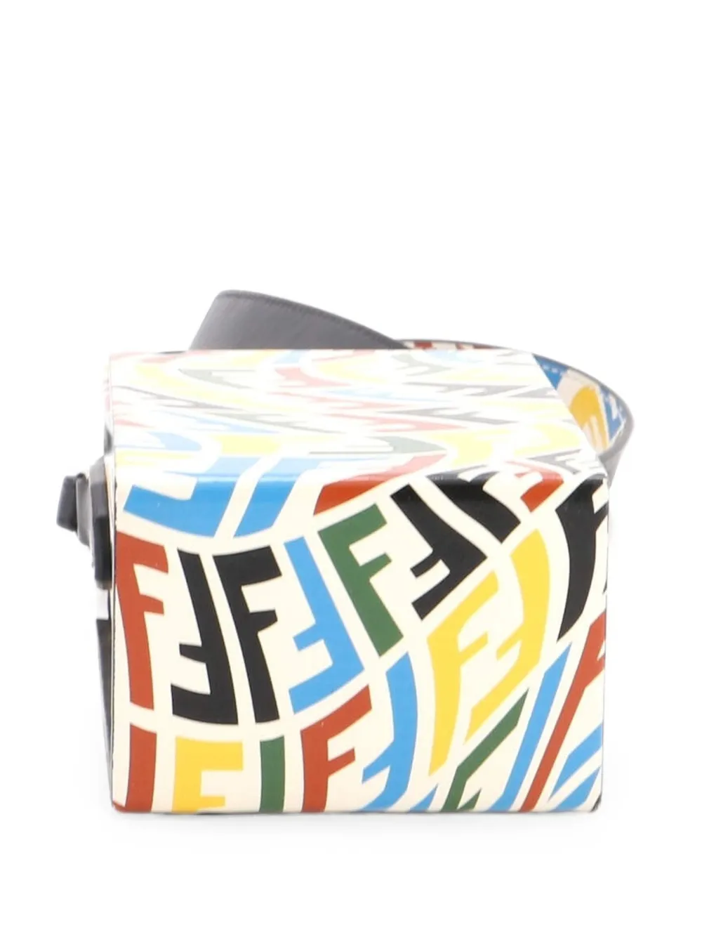 Fendi Pre-Owned Vertical Box Vertigo Zucca Leather crossbody bag - Multicolore