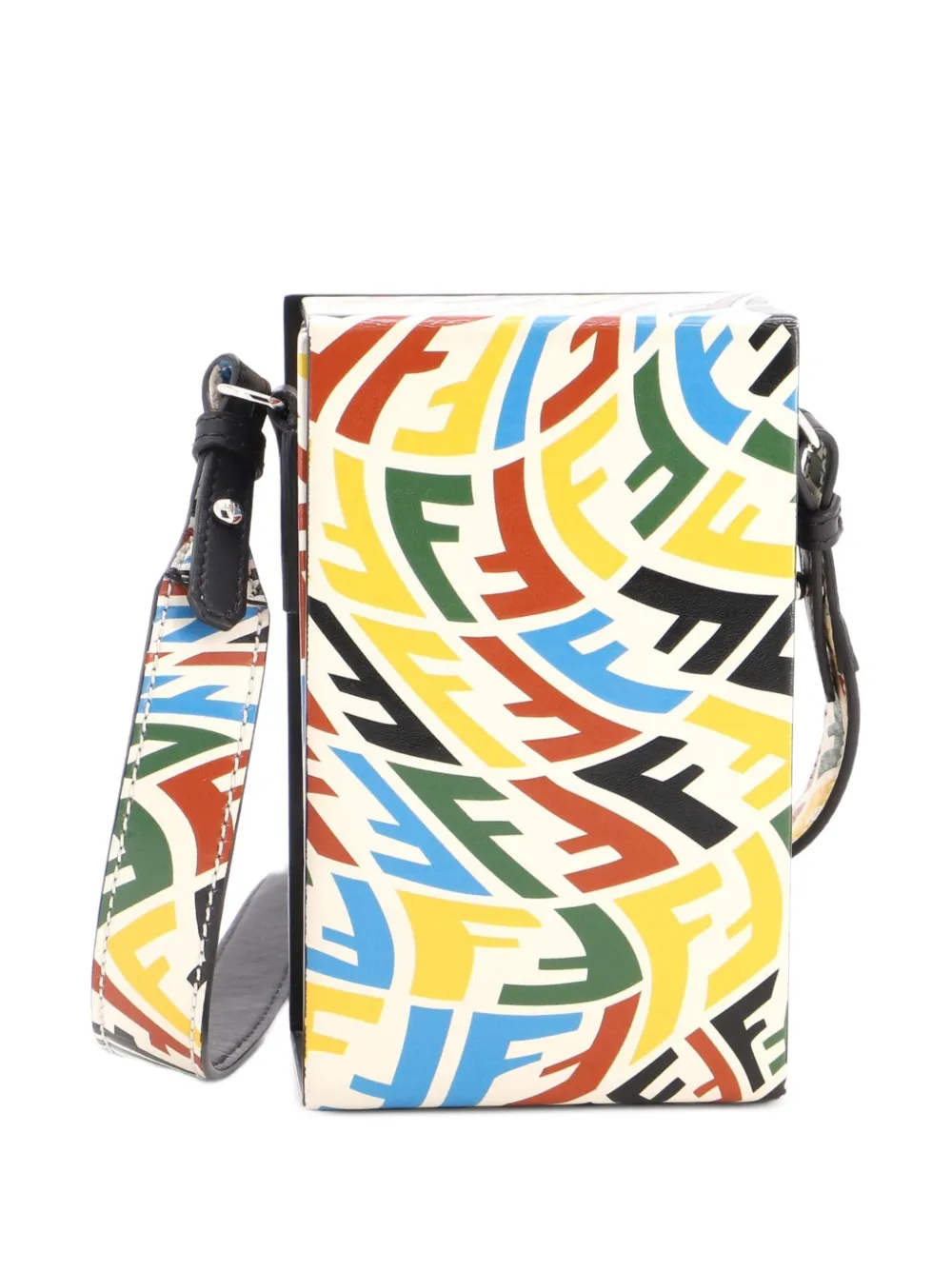 Fendi Pre-Owned Vertical Box Vertigo Zucca Leather crossbody bag - Multicolore