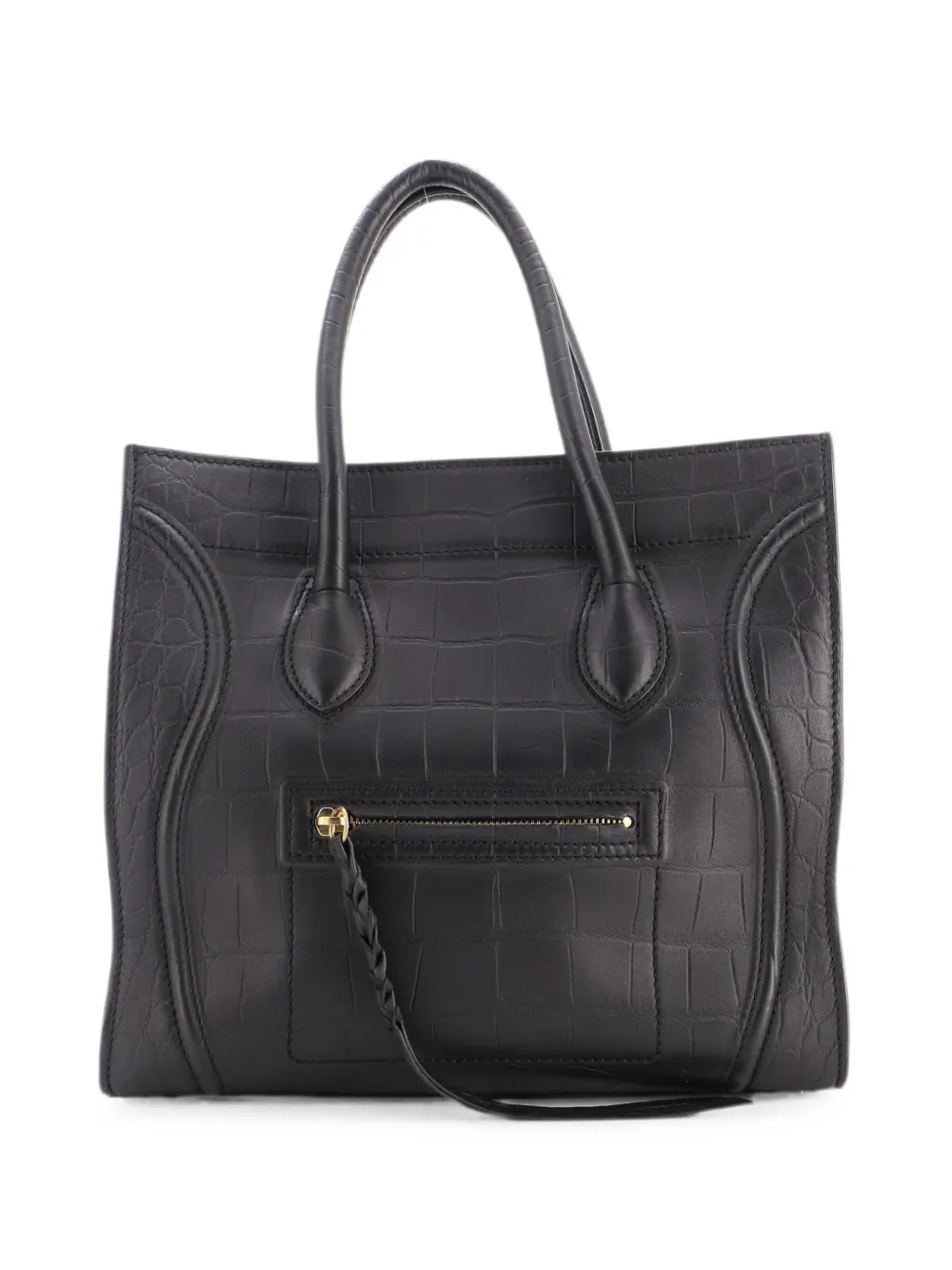 Celine Pre-Owned Phantom Bag Crocodile Embossed Leather Medium tote bag - Schwarz
