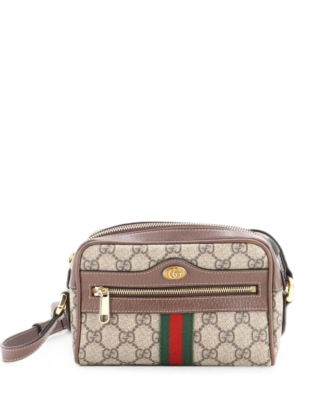 Gucci Pre-Owned Ophidia Shoulder Bag GG Coated Canvas Mini crossbody bag - Marrone