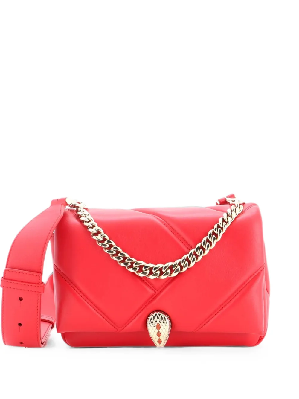 Bvlgari Pre-Owned Serpenti Cabochon Messenger Bag Diagonal Quilted Leather Small crossbody bag - Rot