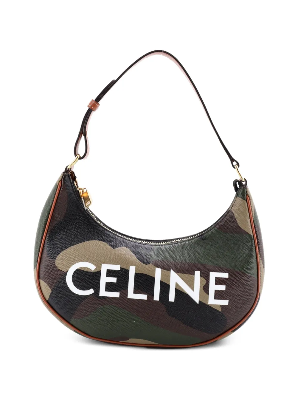 Celine Pre-Owned sac à main Ava en toile enduite à motif camouflage - Vert Celine Pre-Owned sac à main Ava en toile enduite à motif camouflage - Vert