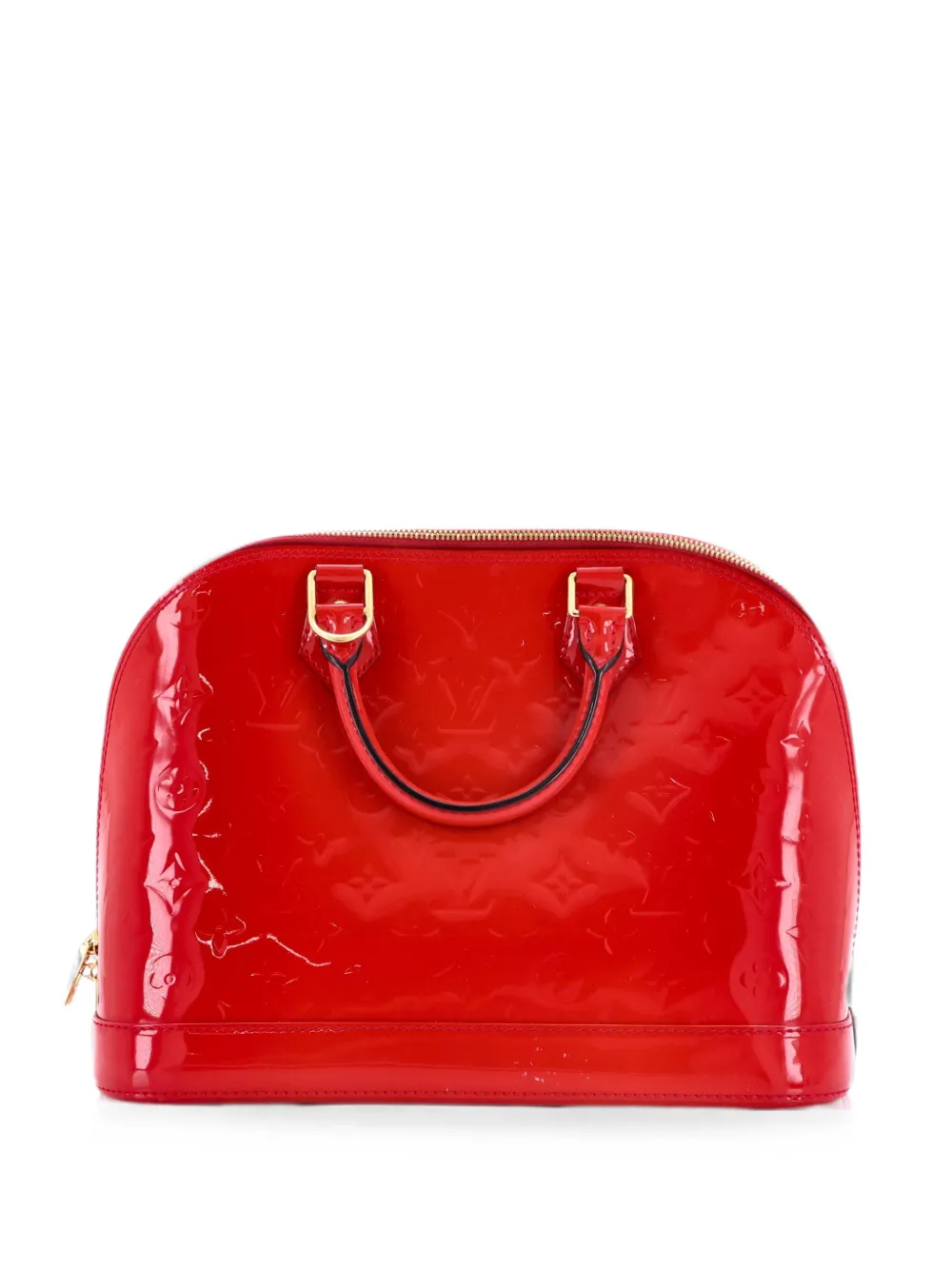 Louis Vuitton Pre-Owned Alma Handbag Monogram Vernis PM satchel - Rosso