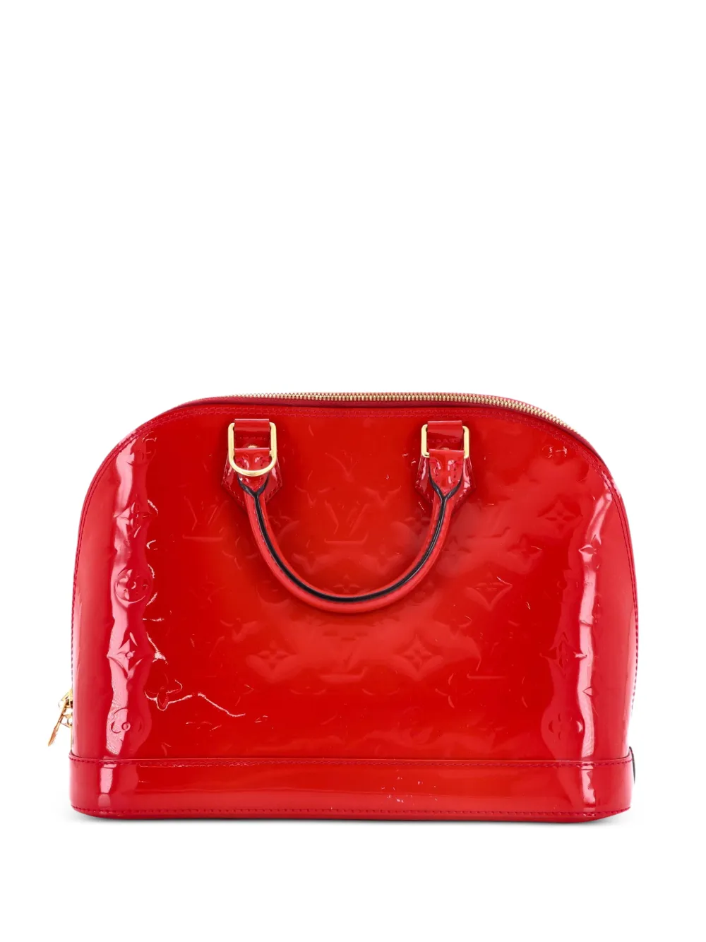 Louis Vuitton Pre-Owned Alma Handbag Monogram Vernis PM satchel - Rosso