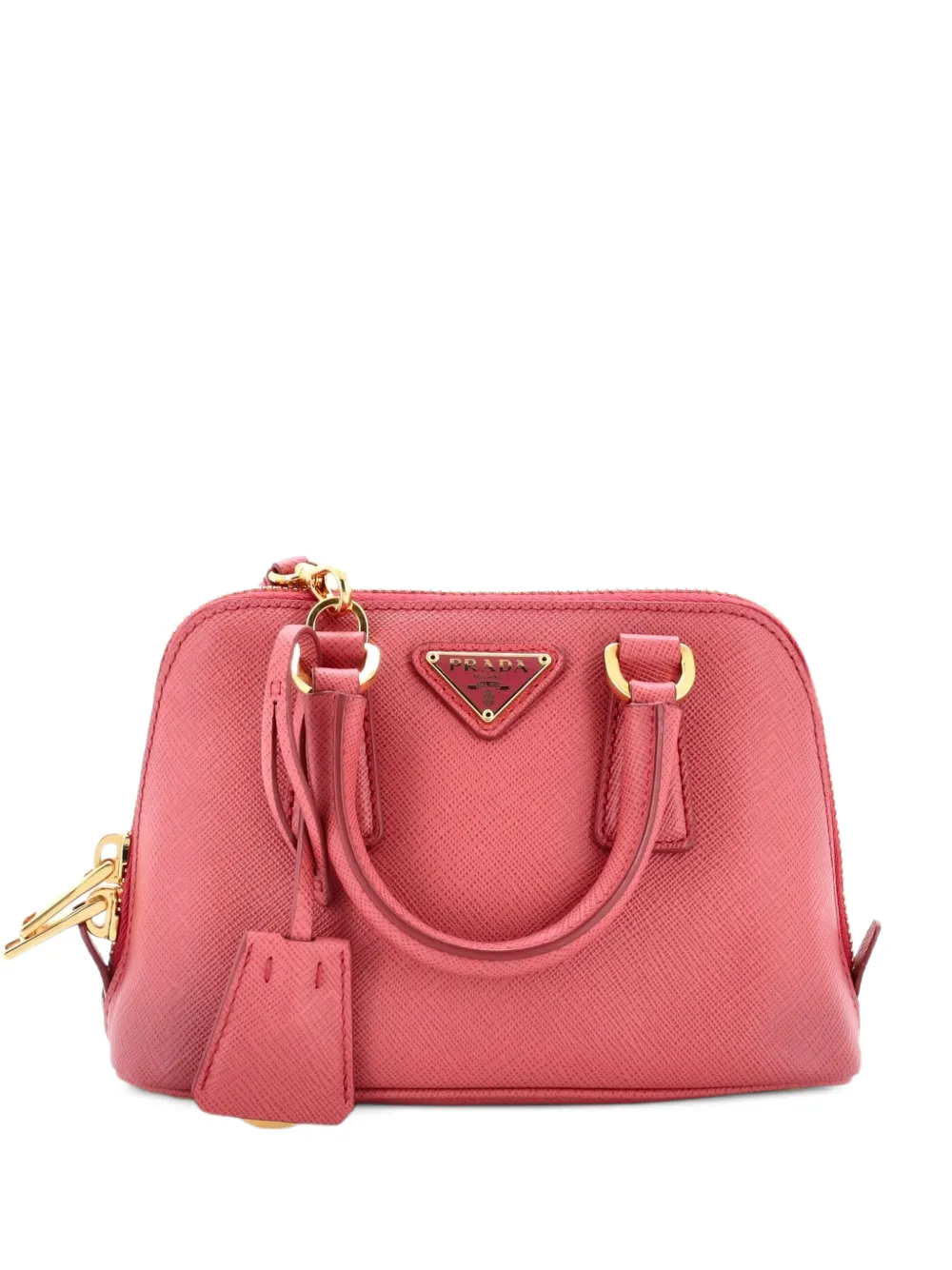 Prada Pre-Owned Promenade Bag Saffiano Leather Mini crossbody bag - Rosa