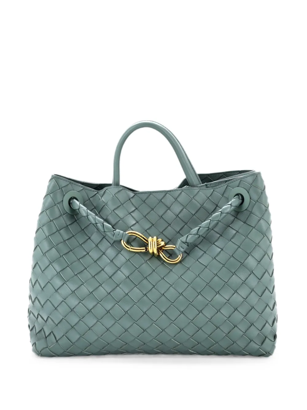 Bottega Veneta Pre-Owned Andiamo Top Handle Bag Intrecciato Nappa Medium satchel - Grün