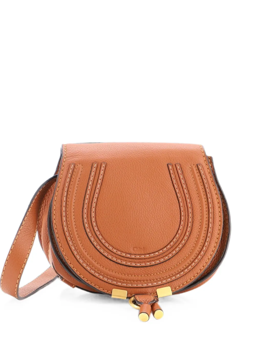 Chloé Pre-Owned Marcie Leather Small crossbody bag - Braun