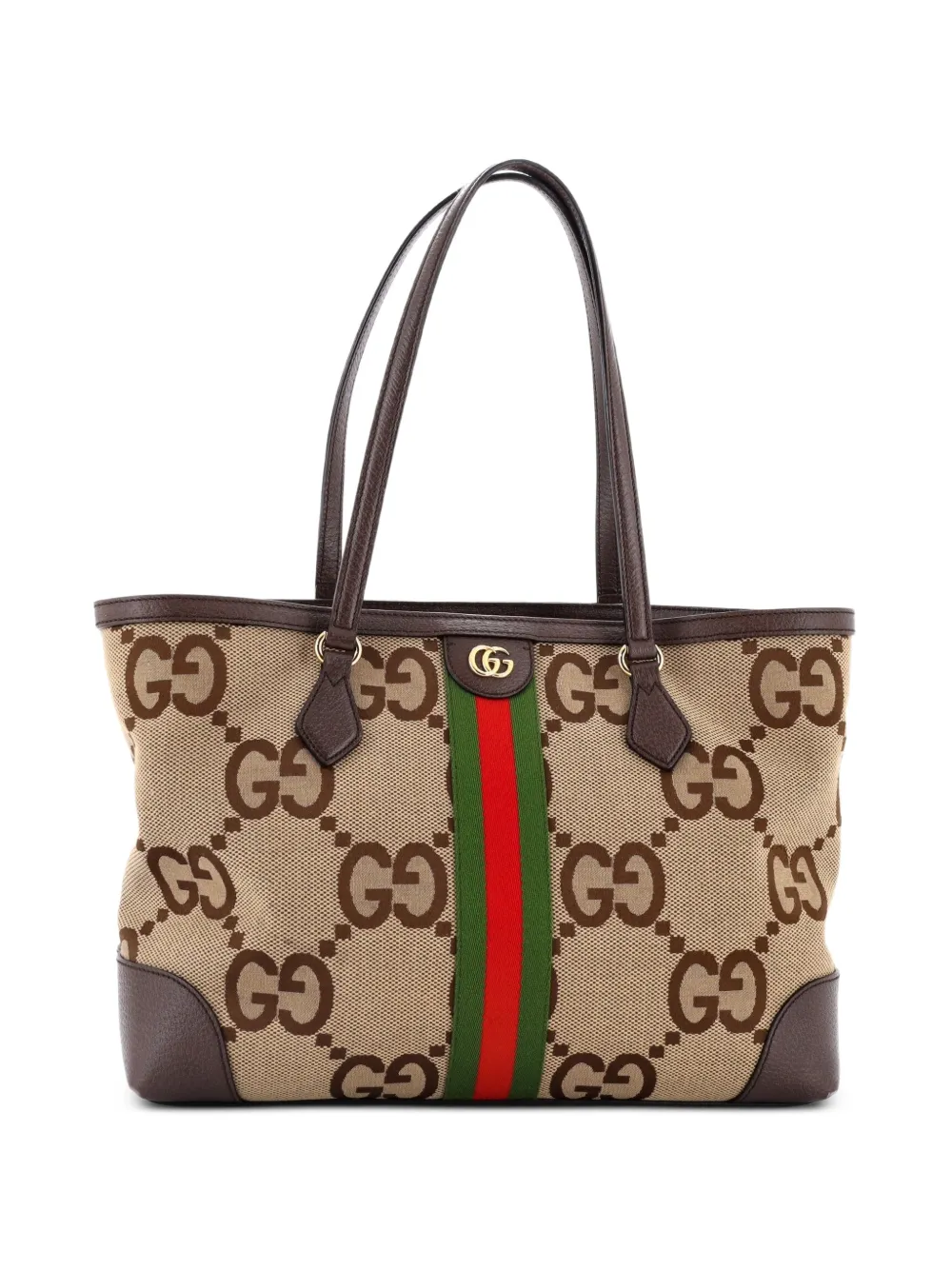 Gucci Pre-Owned Ophidia Shopping Jumbo GG Canvas Medium tote bag - Marrone