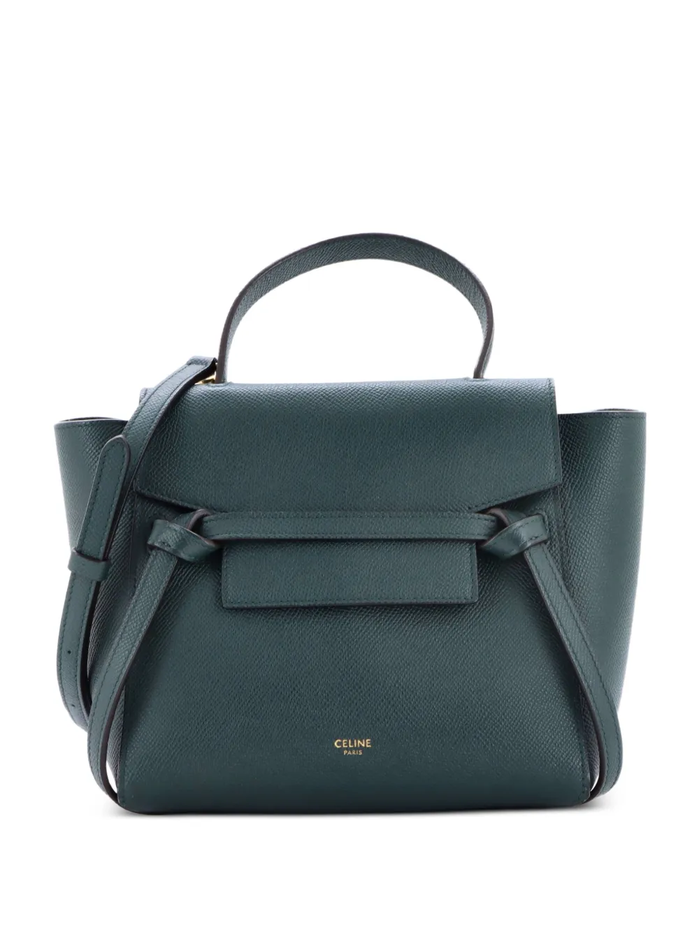 Celine Pre-Owned Belt Bag Textured Leather Nano shoulder bag - Verde