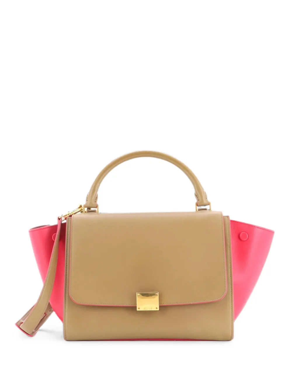 Celine Pre-Owned Trapeze Bag Leather Small satchel - Braun
