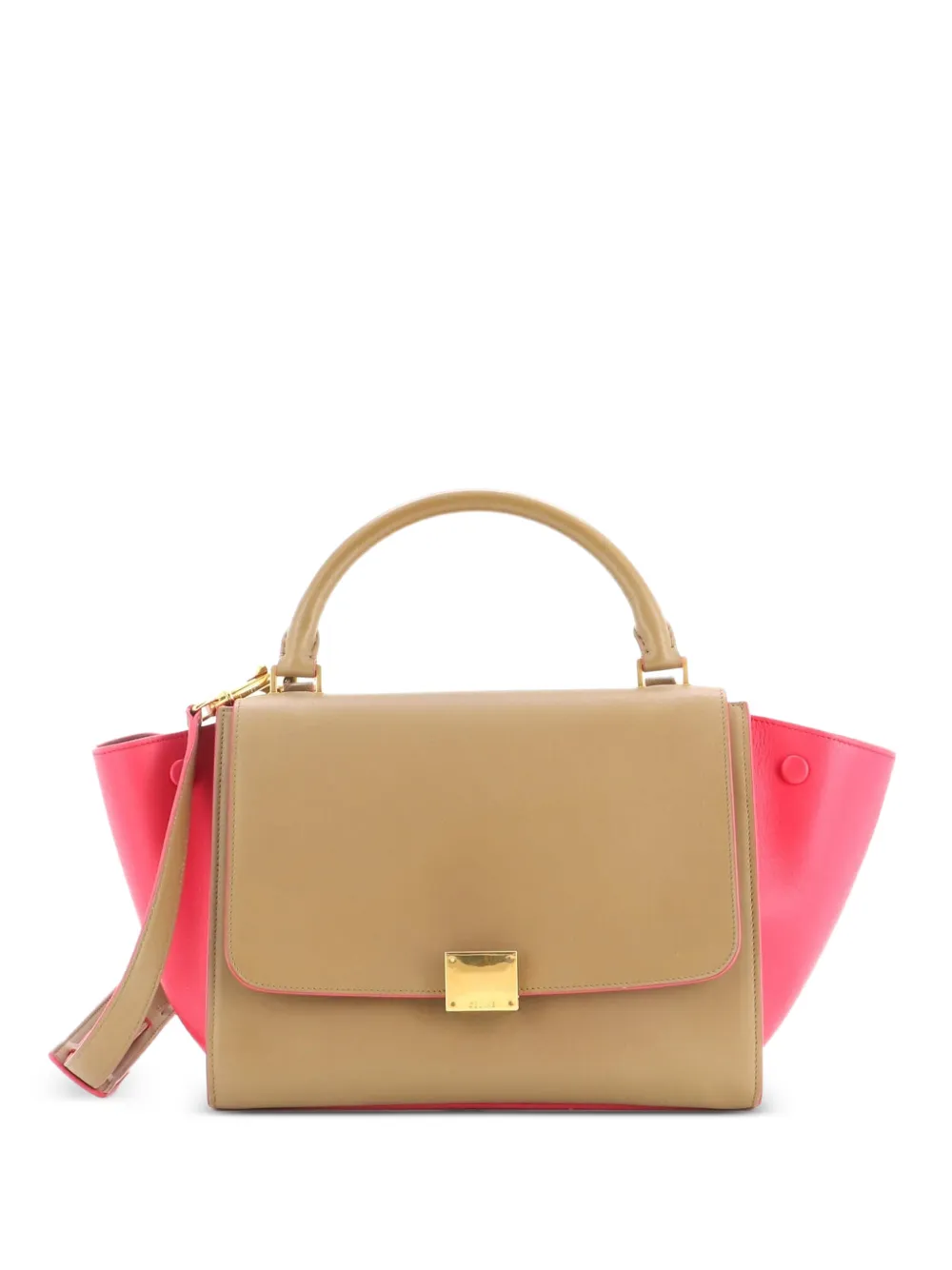 Celine Pre-Owned Trapeze Bag Leather Small satchel - Marrone