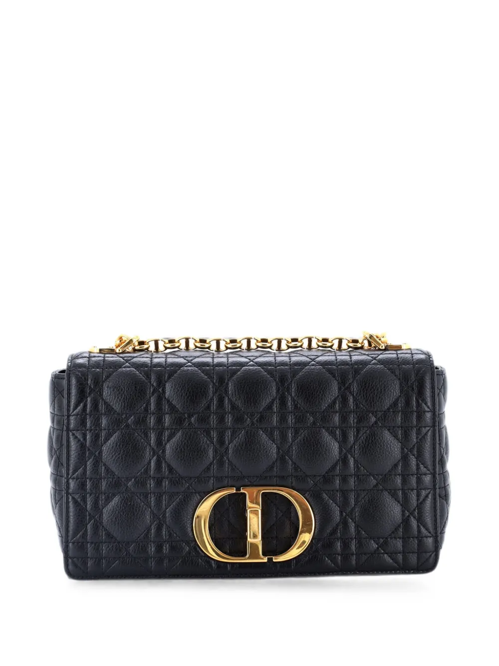 Christian Dior Pre-Owned Caro Bag Cannage Quilt Calfskin New Medium shoulder bag - Nero