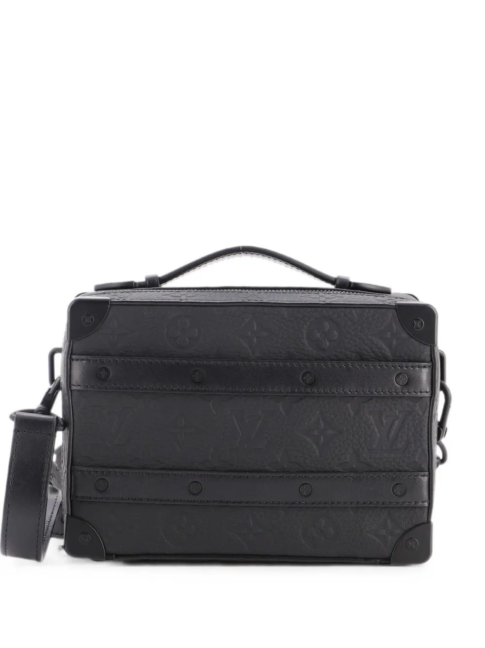 Louis Vuitton Pre-Owned Handle Soft Trunk Bag Monogram Taurillon Leather crossbody bag - Nero
