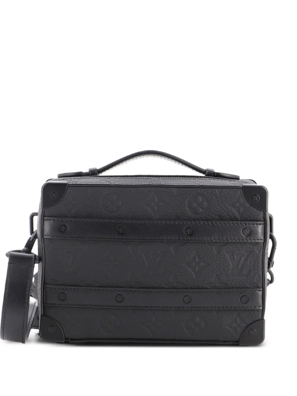 Louis Vuitton Pre-Owned Handle Soft Trunk Bag Monogram Taurillon Leather crossbody bag - Nero