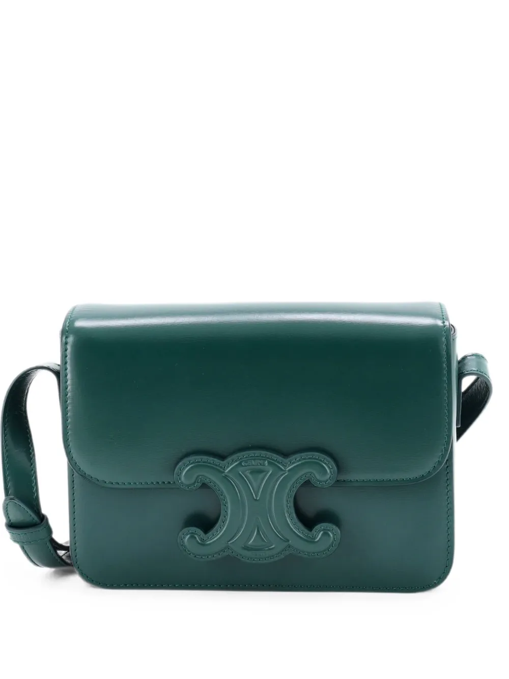Celine Pre-Owned Cuir Triomphe Leather Teen shoulder bag - Grün