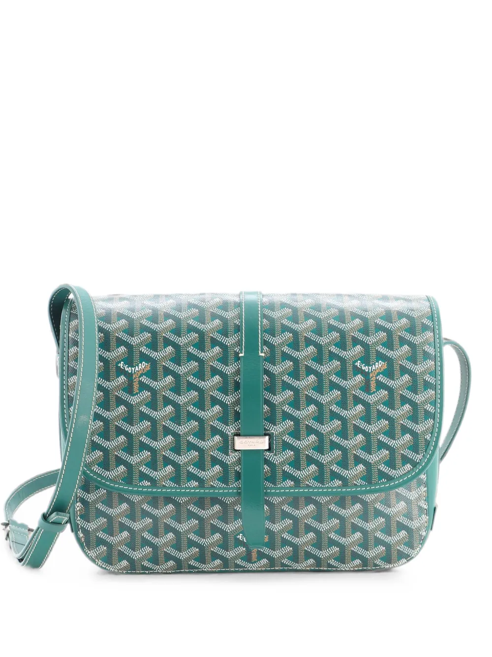 Goyard Pre-Owned Belvedere II Messenger Bag Coated Canvas MM crossbody bag - Verde