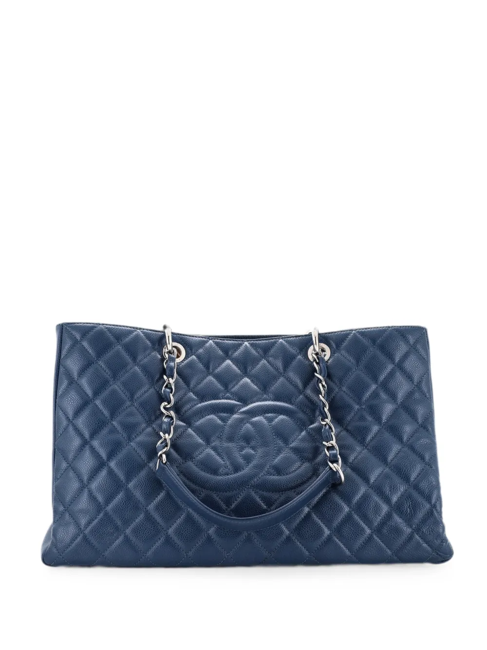 CHANEL Pre-Owned Grand Shopping Quilted Caviar XL tote bag - Blu