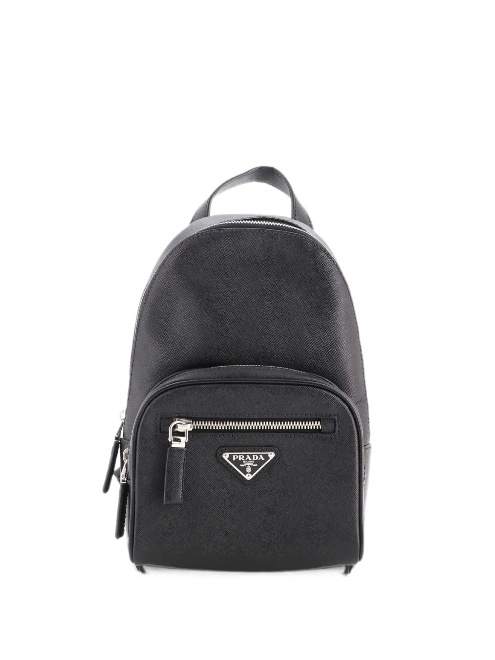 Prada Pre-Owned Convertible Sling Saffiano Leather Mini backpack - Schwarz