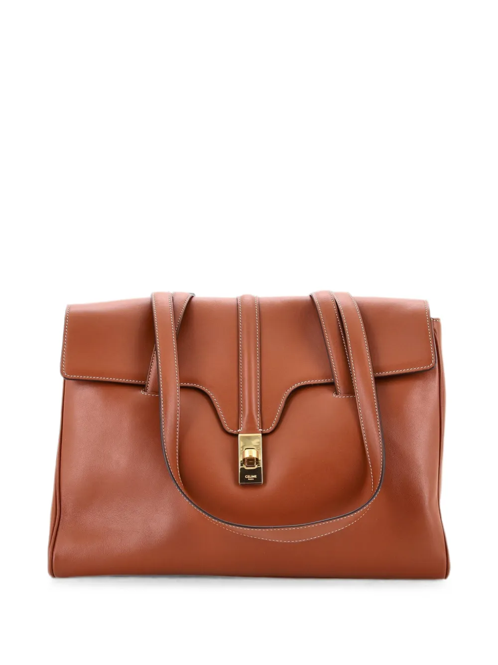 Celine Pre-Owned Soft 16 Bag Smooth Calfskin Medium shoulder bag - Braun