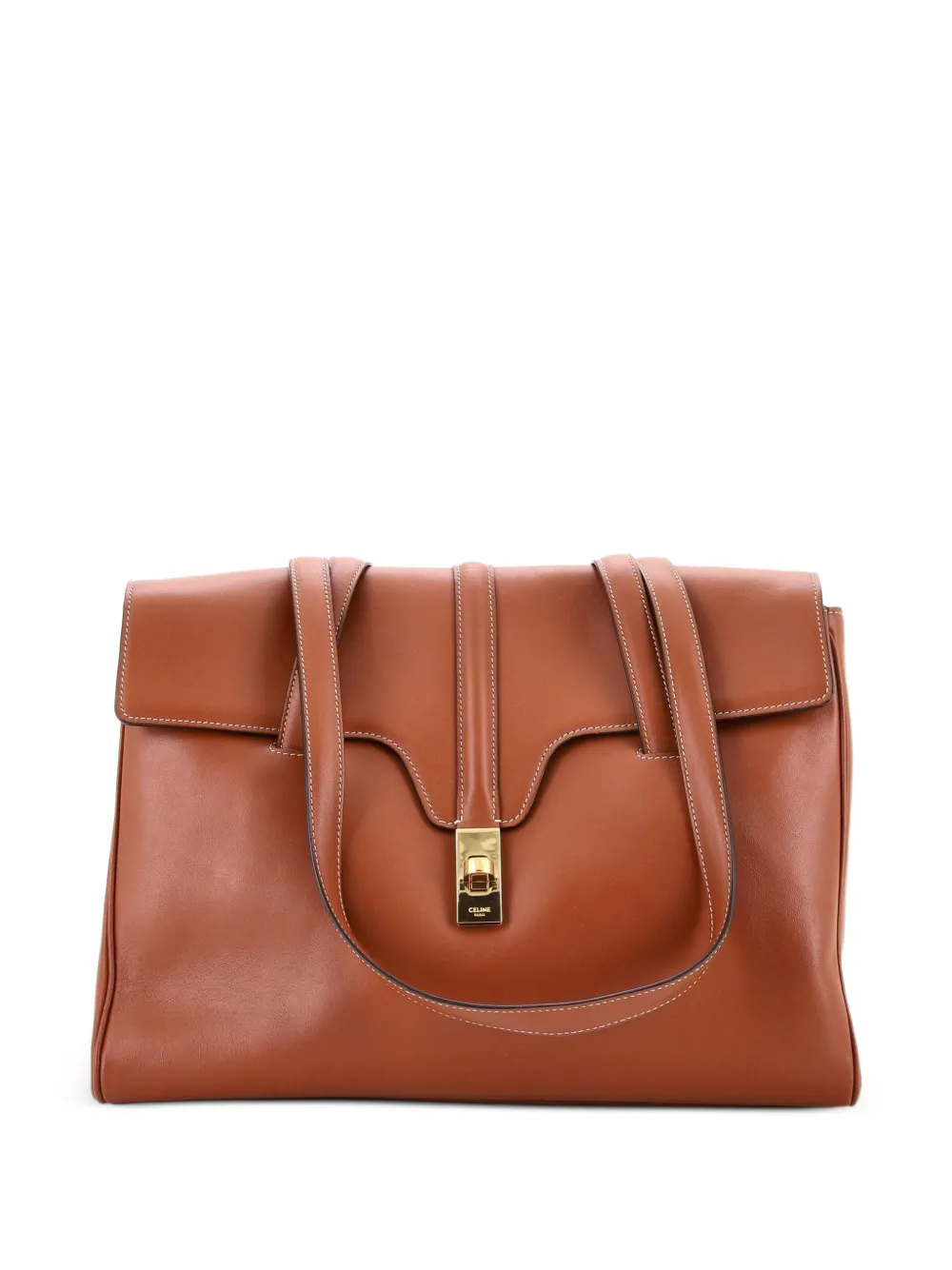 Celine Pre-Owned Soft 16 Bag Smooth Calfskin Medium shoulder bag - Marrone