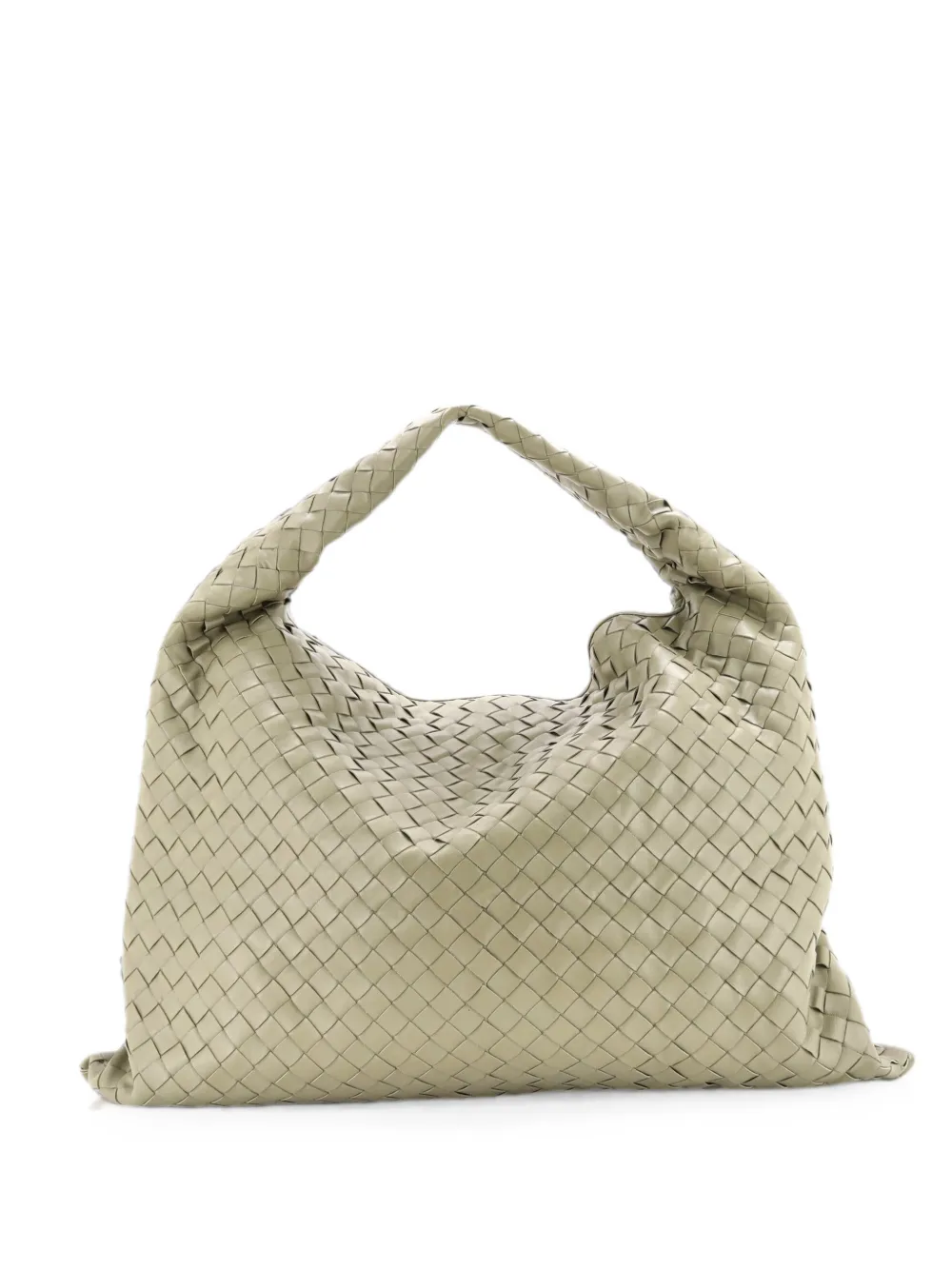 Bottega Veneta Pre-Owned Hop Intrecciato Leather Large hobo bag - Grün