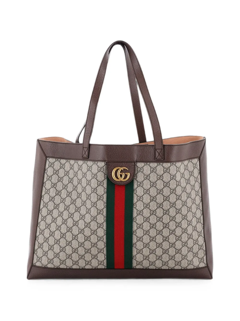 Gucci Pre-Owned Ophidia Soft Open GG Coated Canvas East West tote bag - Braun