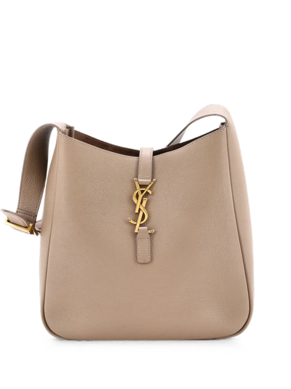 Saint Laurent Pre-Owned Le 5 a 7 Supple Leather Small hobo bag - Marrone